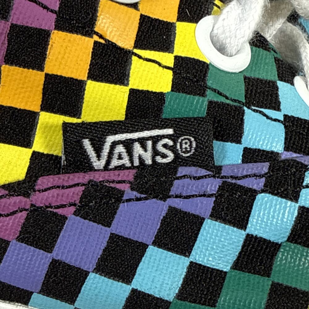 Vans Doheny Rainbow Mini Checkered Canvas Sneakers Women's Size 8.5 Bnfts Chrty - Picture 15 of 16